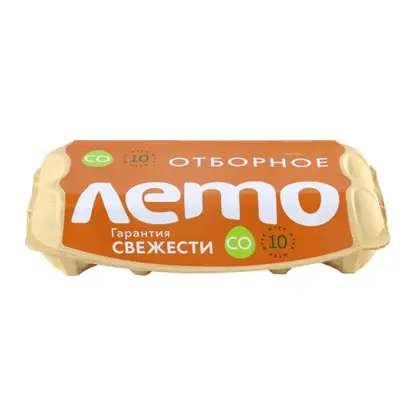 Изображение товара Яйцо куриное Лето С0, 10 штук, класс СО, прочная упаковка