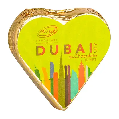 Изображение товара Шоколад Дубай в форме сердца Bind 25г