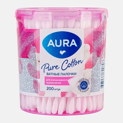 Ватные палочки Aura Beauty 200шт