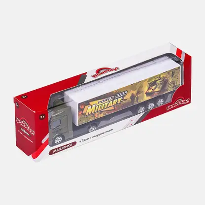 Тягач с полуприцепом 1:64 металл в ассортименте