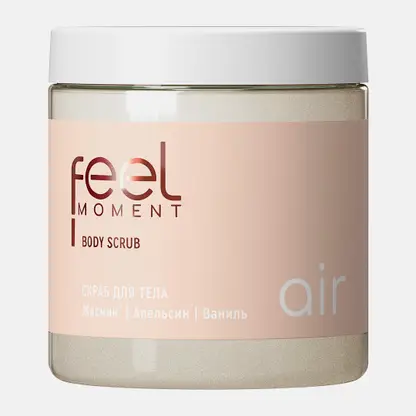 Скраб для тела жасмин апельсин ваниль Feel Moment 300г
