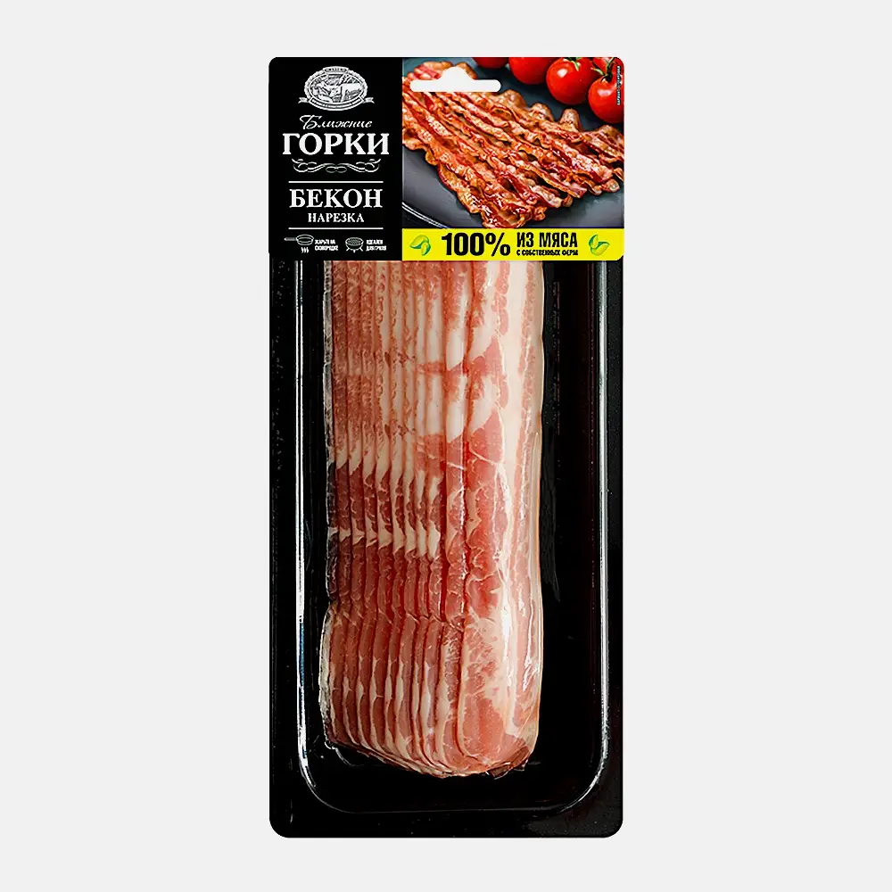 Изображение товара Бекон Ближние Горки для жарки 260г свежий и ароматный