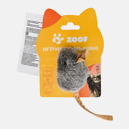 Игрушка для животных Мышка со звуковым чипом для кошек