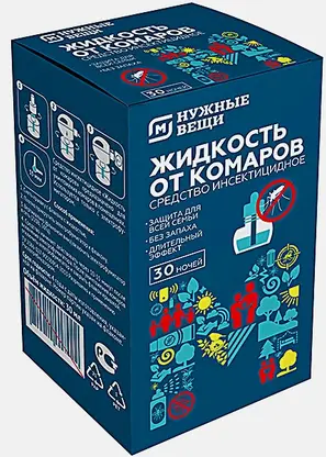 Жидкость от комаров Магнит Нужные вещи 30 ночей 30мл