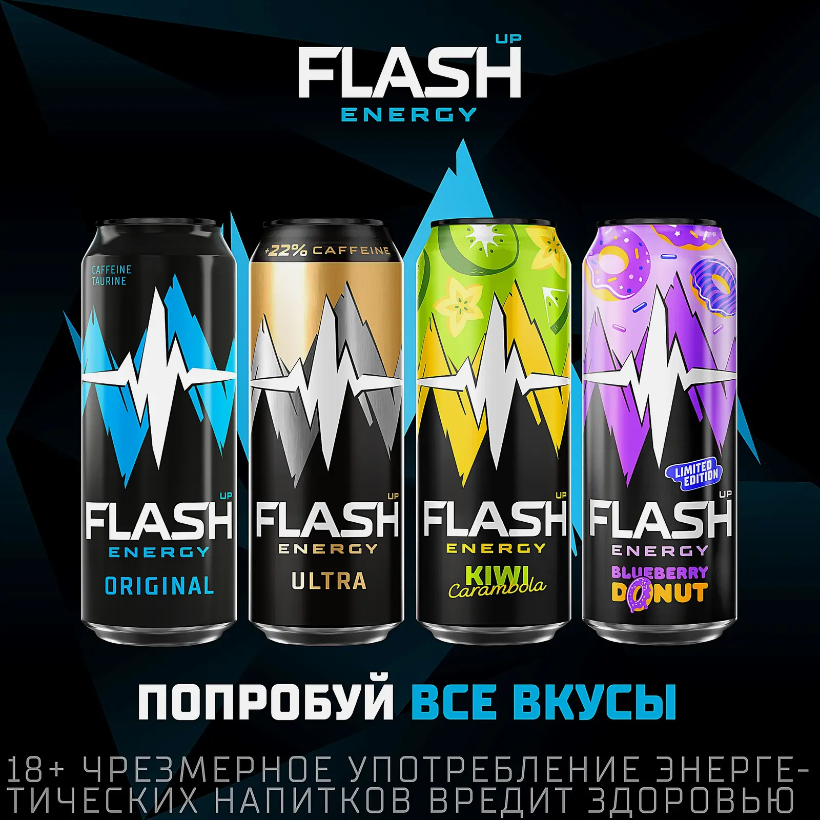 Энергетический напиток Flash Up Energy Original 450мл - фото 4