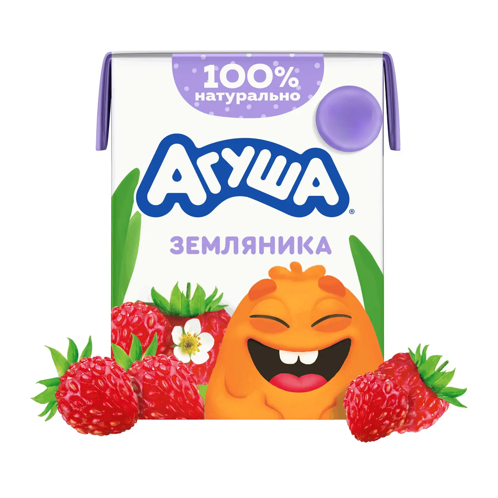 Изображение товара Коктейль молочный Агуша с земляникой 2% с 12мес 190мл