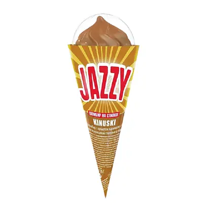 Изображение товара Мороженое Jazzy Карамель в глазури 0,12 кг
