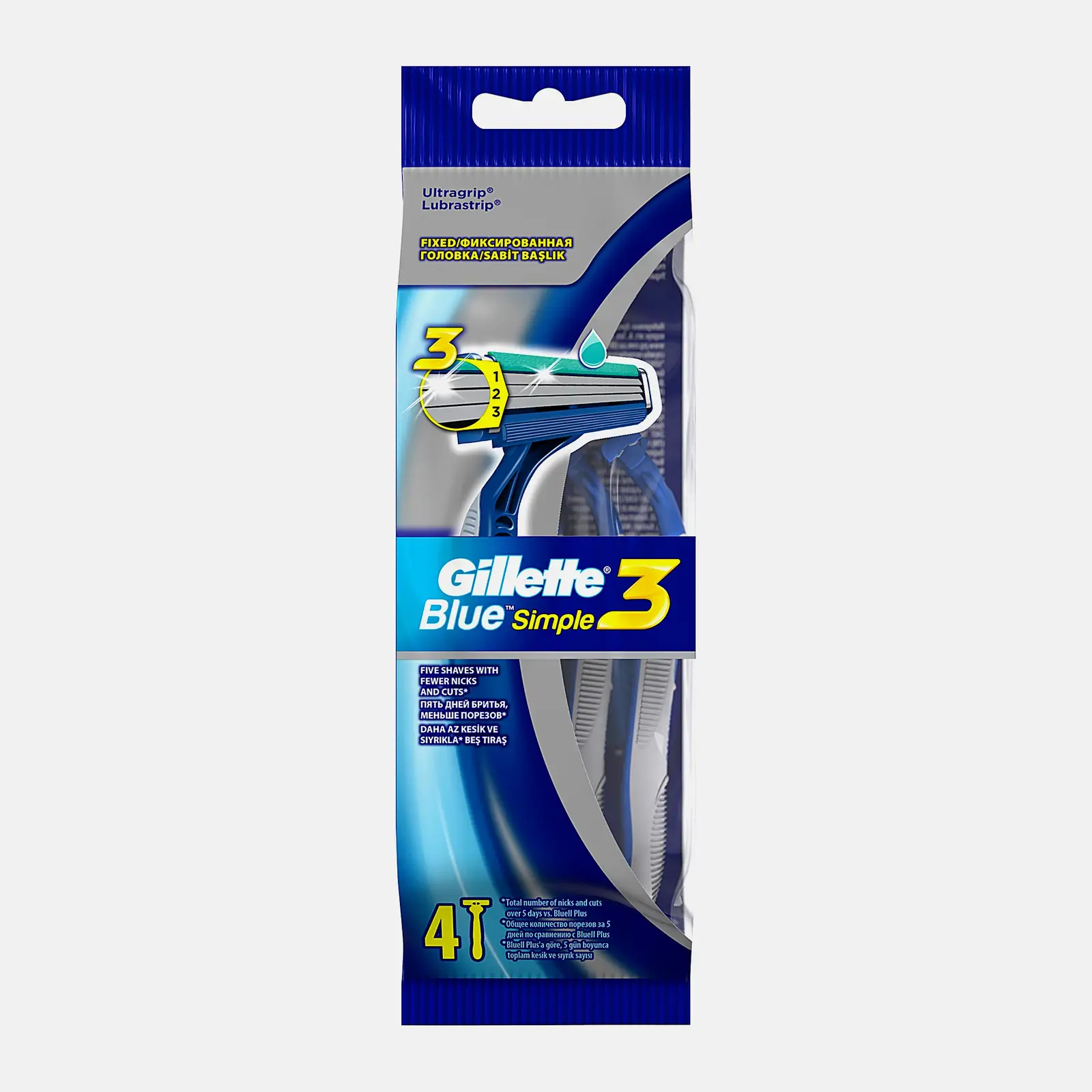 Бритва Gillette Blue Simple одноразовая 4шт