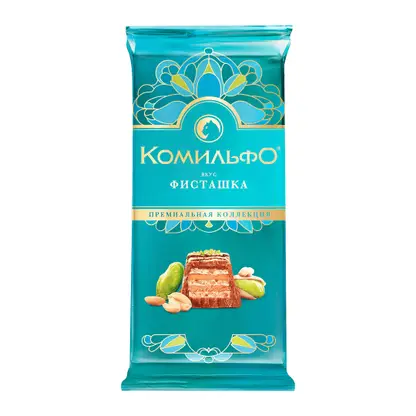 Изображение товара Шоколад со вкусом фисташек Комильфо 102г