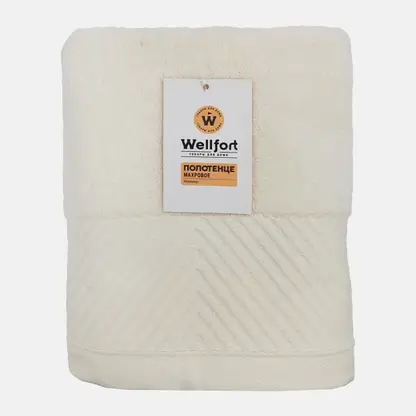 Махровое полотенце 50*80см Чизкейк с бортом Wellfort