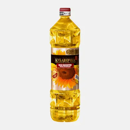 Подсолнечное масло нерафинированное Кубаночка 1л