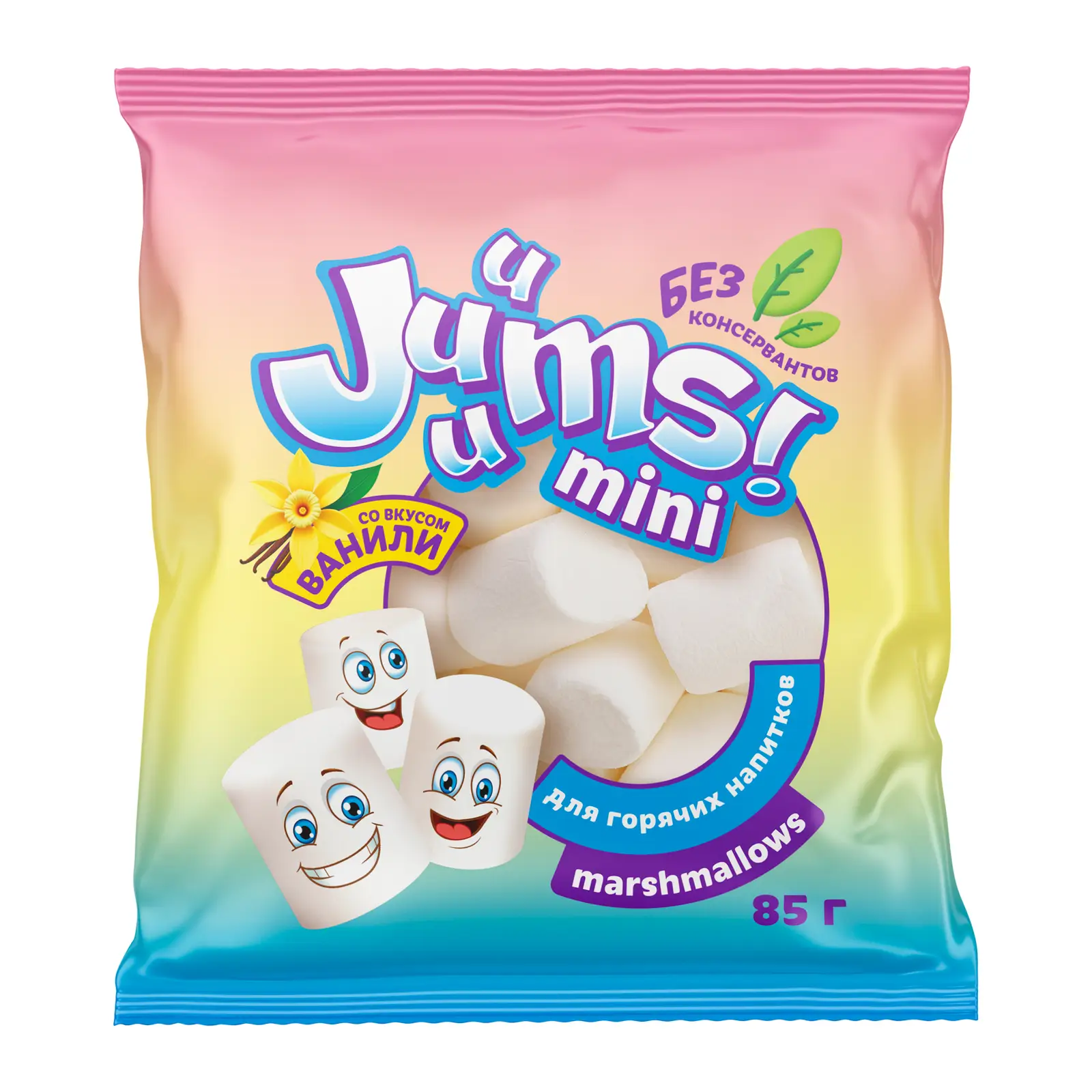 Изображение товара Зефир Скрепыши жевательный Marshmallows mini 85г