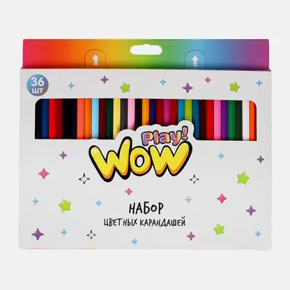 Набор цветных карандашей WowPlay! 36шт