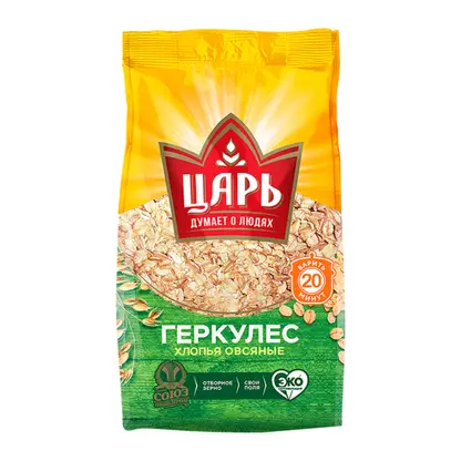 Изображение товара Хлопья Царь овсяные Геркулес 400г