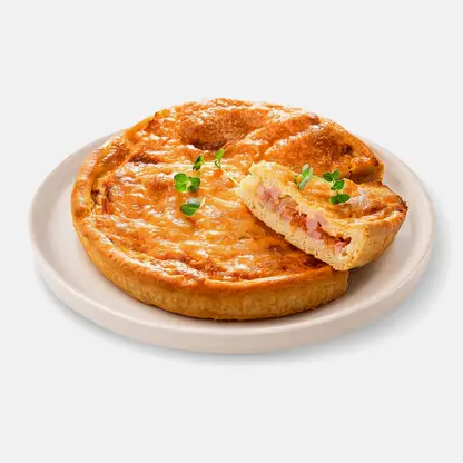 Пирог с ветчиной и сыром