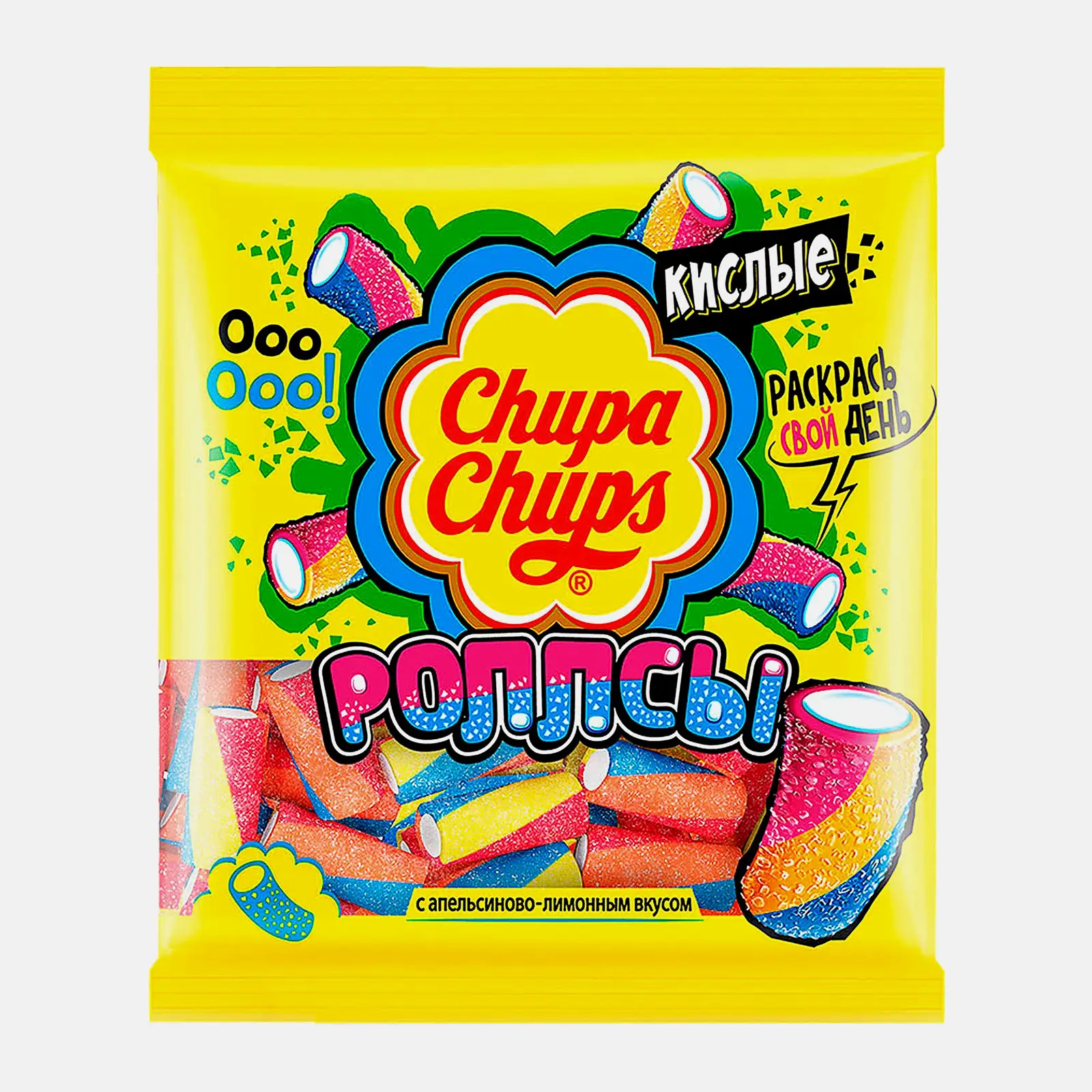 Мармелад Роллсы со вкусом апельсина и лимона Chupa Chups 150г - фото 2 Мармелад Роллсы со вкусом апельсина и лимона Chupa Chups 150г - фото 2