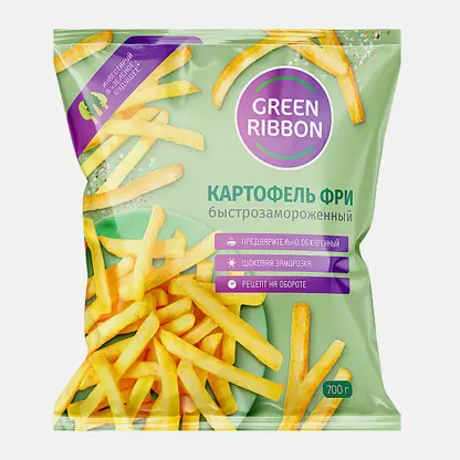 Картофель фри Green Ribbon быстрозамороженный 700г