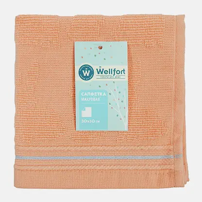 Салфетка махровая 30*30см Зайки Wellfort