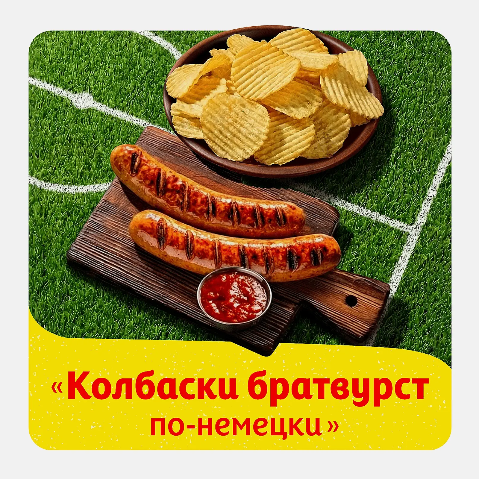 Чипсы Рифлёные со вкусом Колбаски братвурст по немецки Lays 105г - фото 2