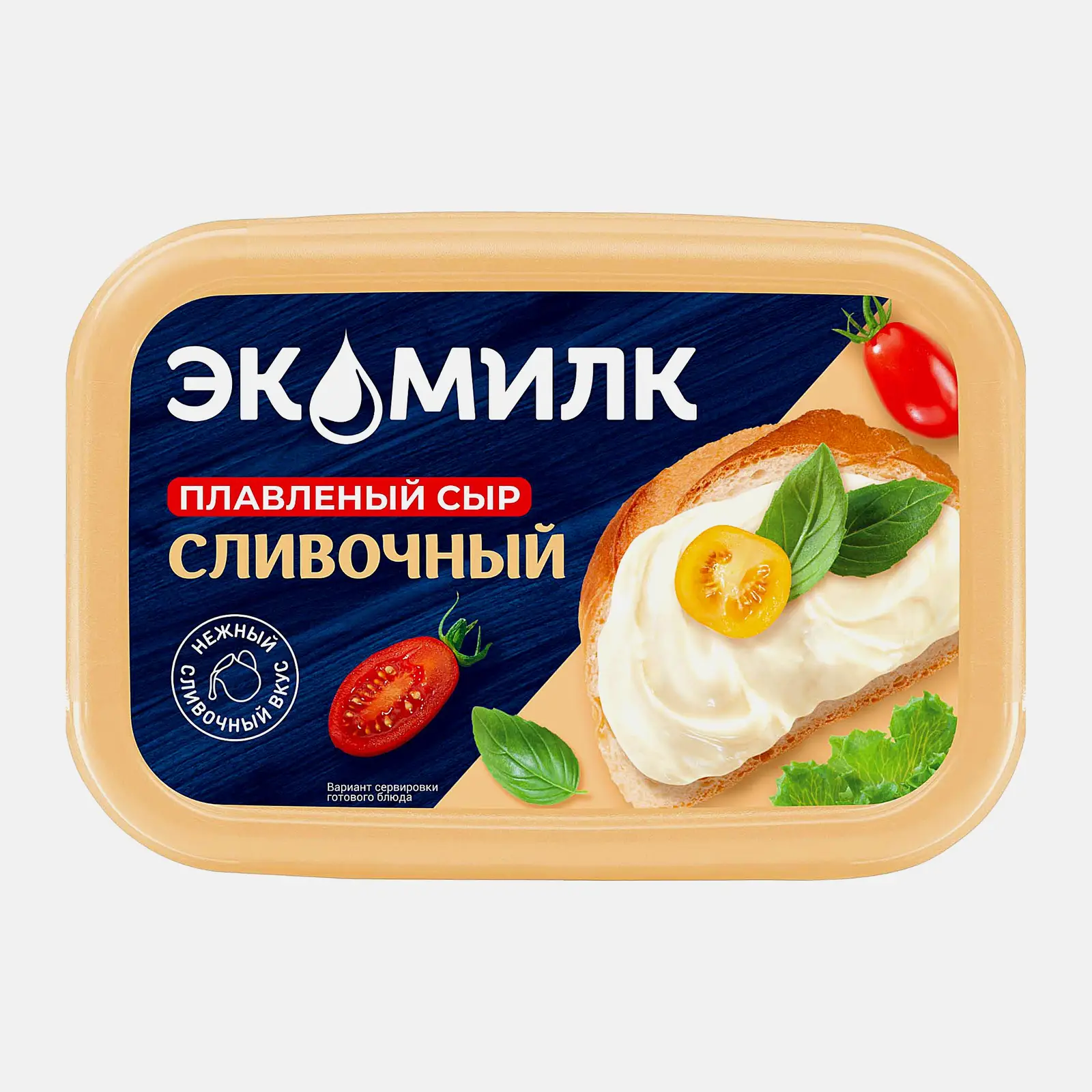 Изображение товара Сыр Экомилк плавленый Сливочный 55% 350г Изображение товара Сыр Экомилк плавленый Сливочный 55% 350г