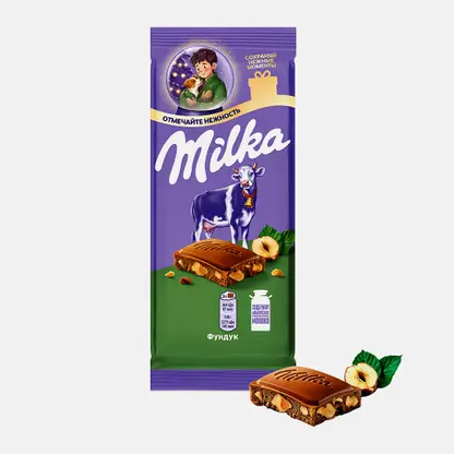 Шоколад Milka молочный с фундуком 80г