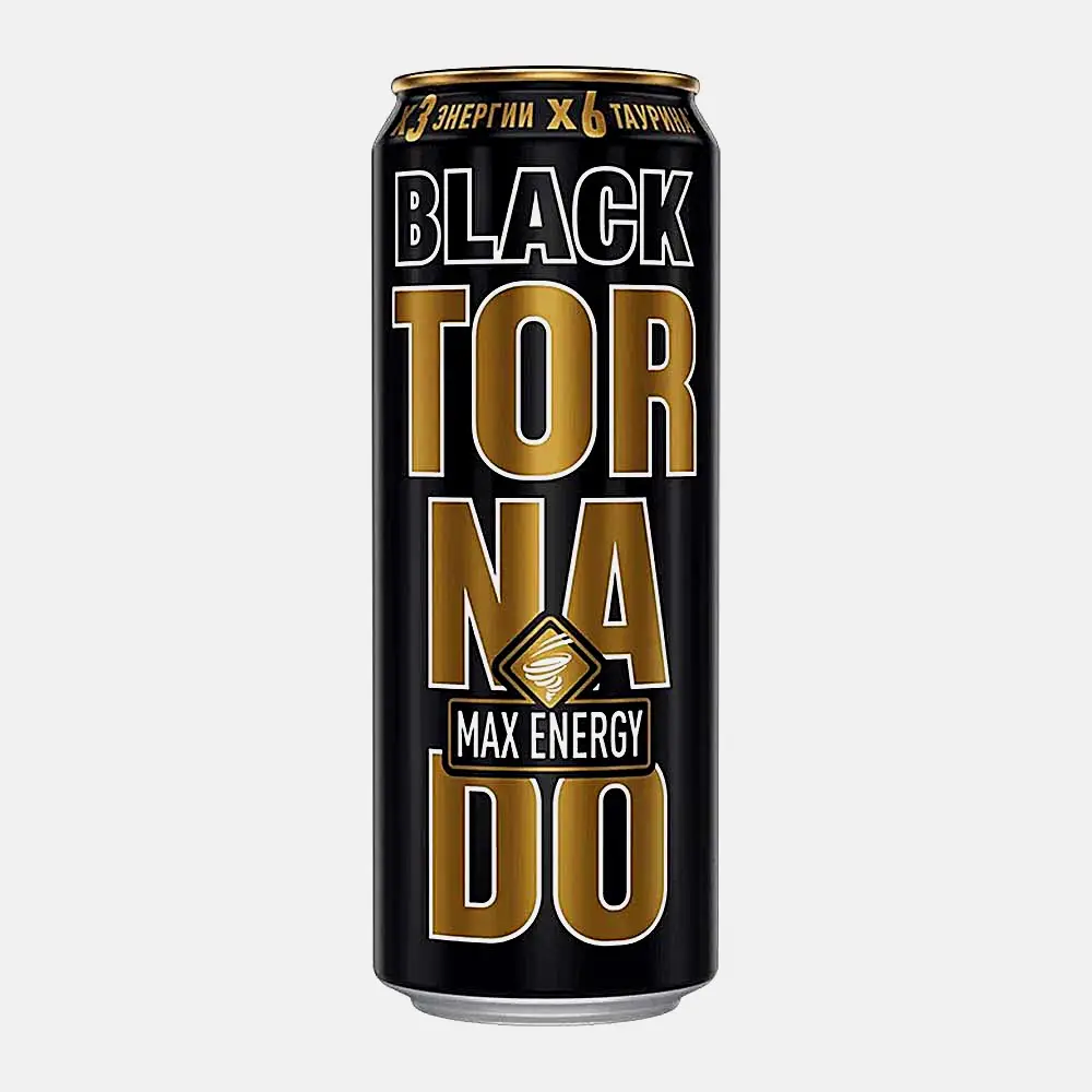 Изображение товара Энергетический напиток Tornado Max Black 450мл бодрость и концентрация