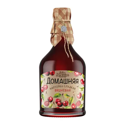 Изображение товара Настойка сладкая Домашняя вишнёвая 20% 500мл
