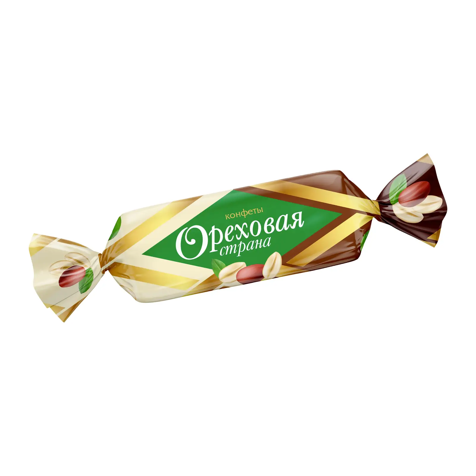 Изображение товара Конфеты глазированные Ореховая страна 0.3 кг с орехами и какао-глазурью