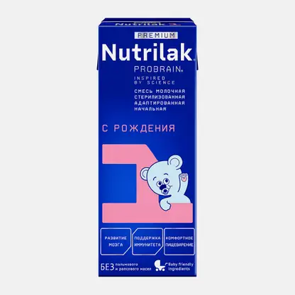 Смесь молочная Nutrilak Premium 1 c 0 месяцев 3.4% 200мл