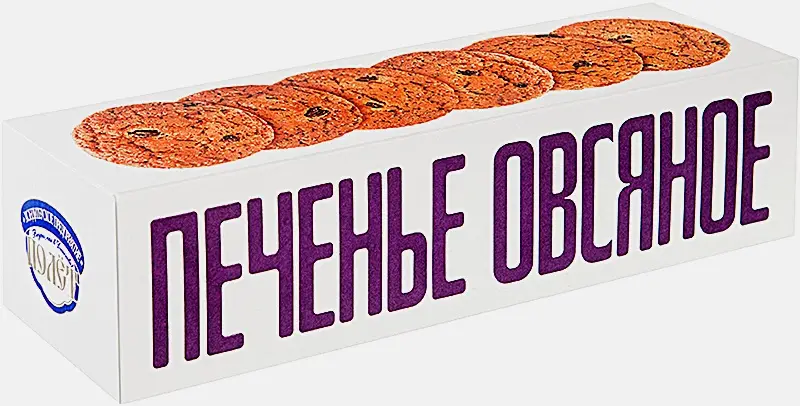 Изображение товара Печенье Полет Овсяное с изюмом 250г - классический десерт для любого времени дня