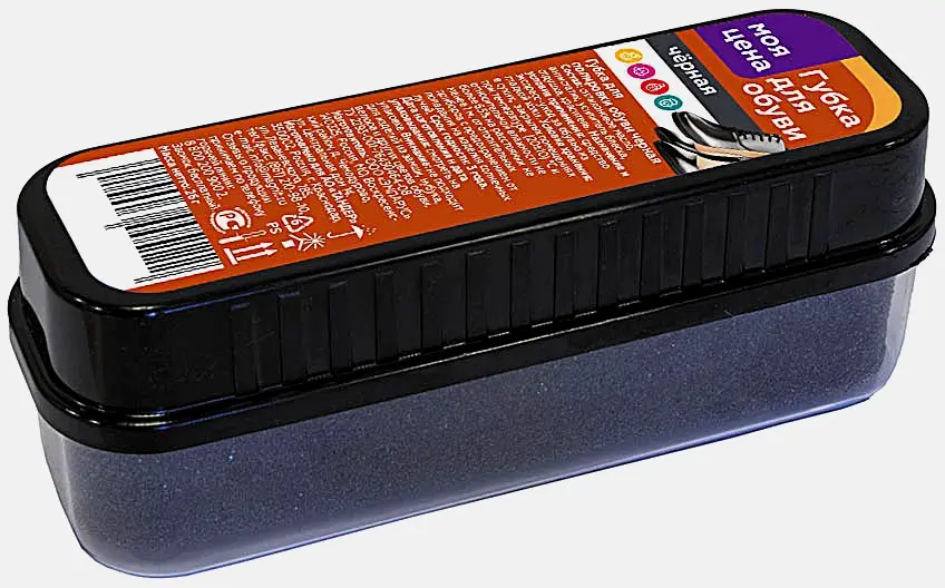 Изображение товара Губка для обуви Моя цена с черным красителем и силиконовым маслом 032кг