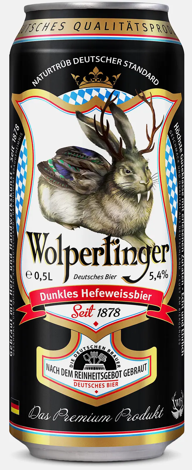 Темное пиво нефильтрованное Wolpertinger Dunkles Hefeweissbier 5.4% 500мл Темное пиво нефильтрованное Wolpertinger Dunkles Hefeweissbier 5.4% 500мл