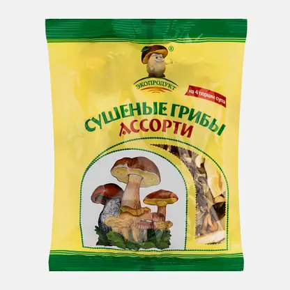 Грибы Экопродукт Ассорти сушеные 50г
