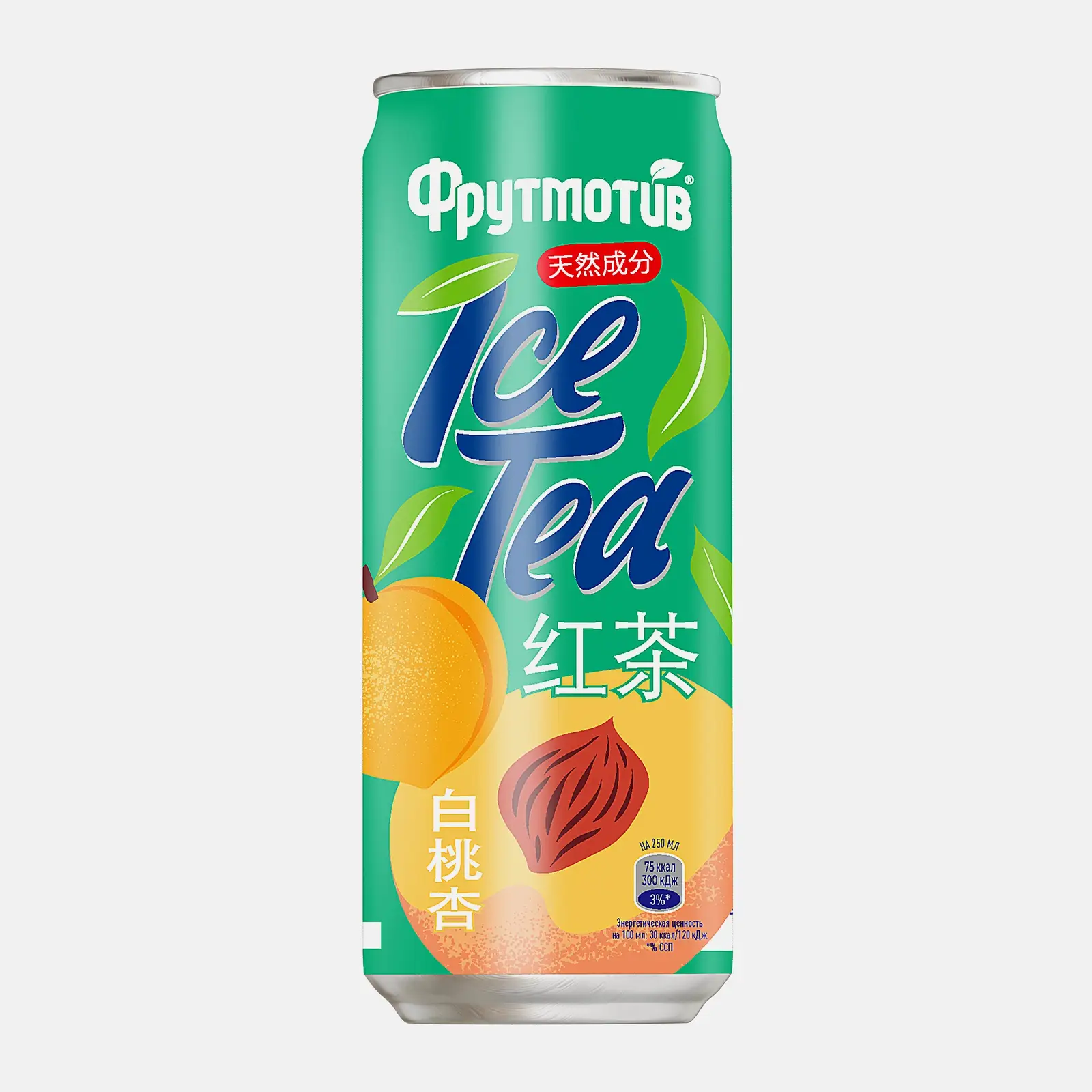 Напиток Фрутмотив Ice Tea Чай чёрный холодный Персик-Абрикос 330мл
