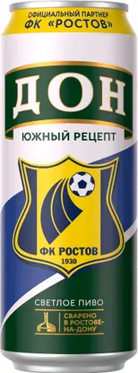 Изображение товара Пиво Дон Южный рецепт светлое фильтрованное 4.6% 450мл