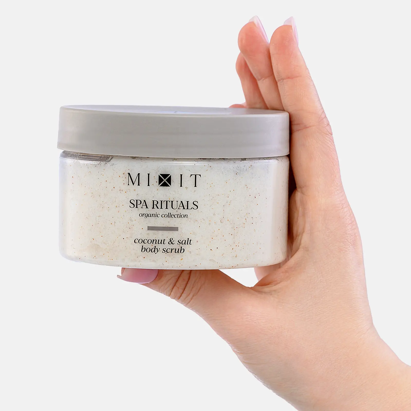 Соляной скраб-бальзам для тела Mixit с кокосовой стружкой 300г