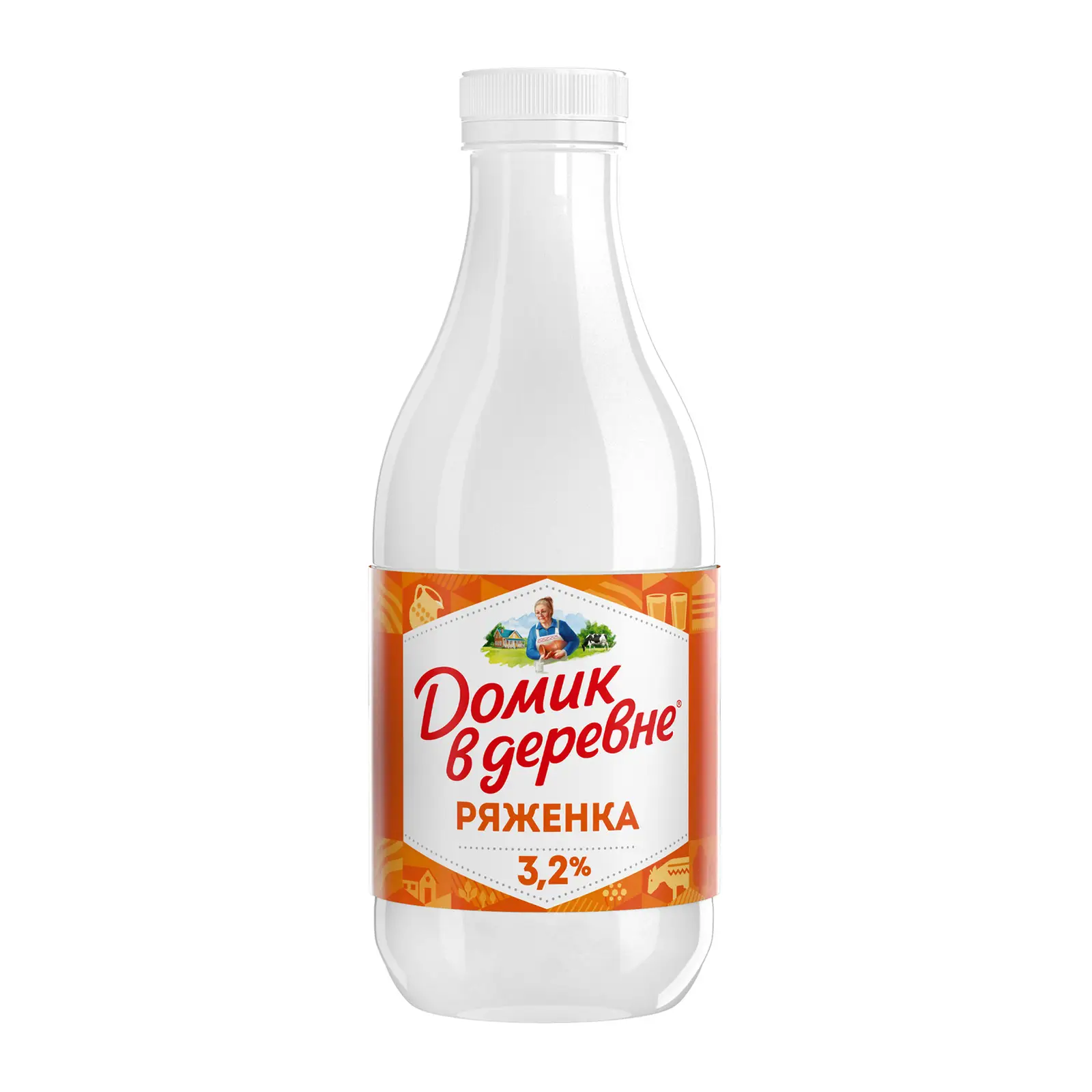 Изображение товара Ряженка Домик в деревне 3.2% 900г натуральный топлёный напиток
