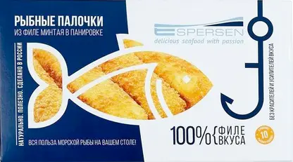 Изображение товара Рыбные палочки из филе минтая в панировке Espersen 250г