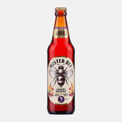 Медовуха Пчеловуха Вишня-банан фильтрованная непастеризованная Мister Bee 5% 450мл