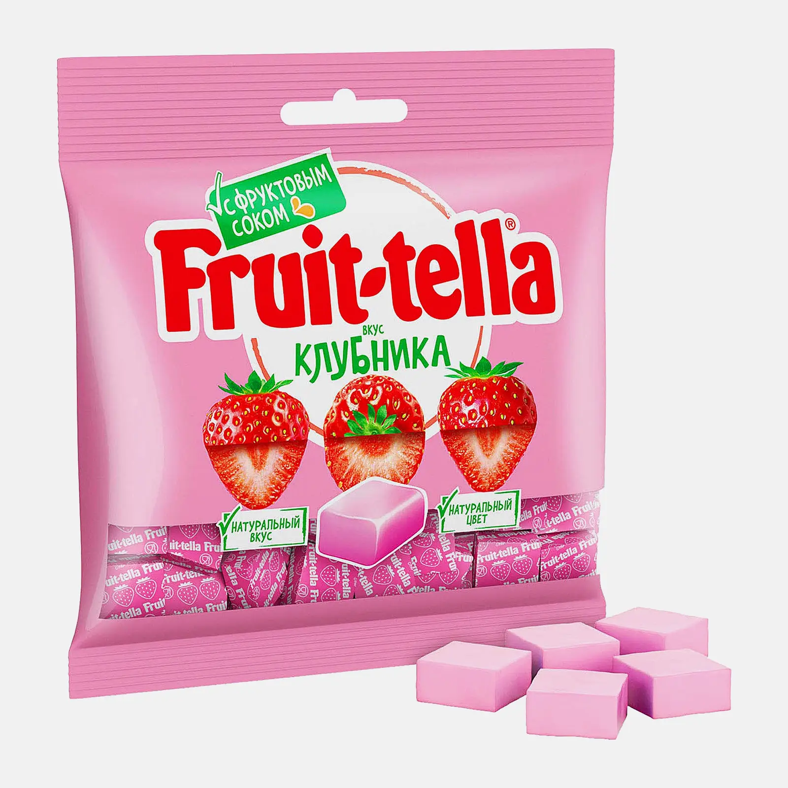 Конфеты жевательные Fruittella клубника 70г Конфеты жевательные Fruittella клубника 70г