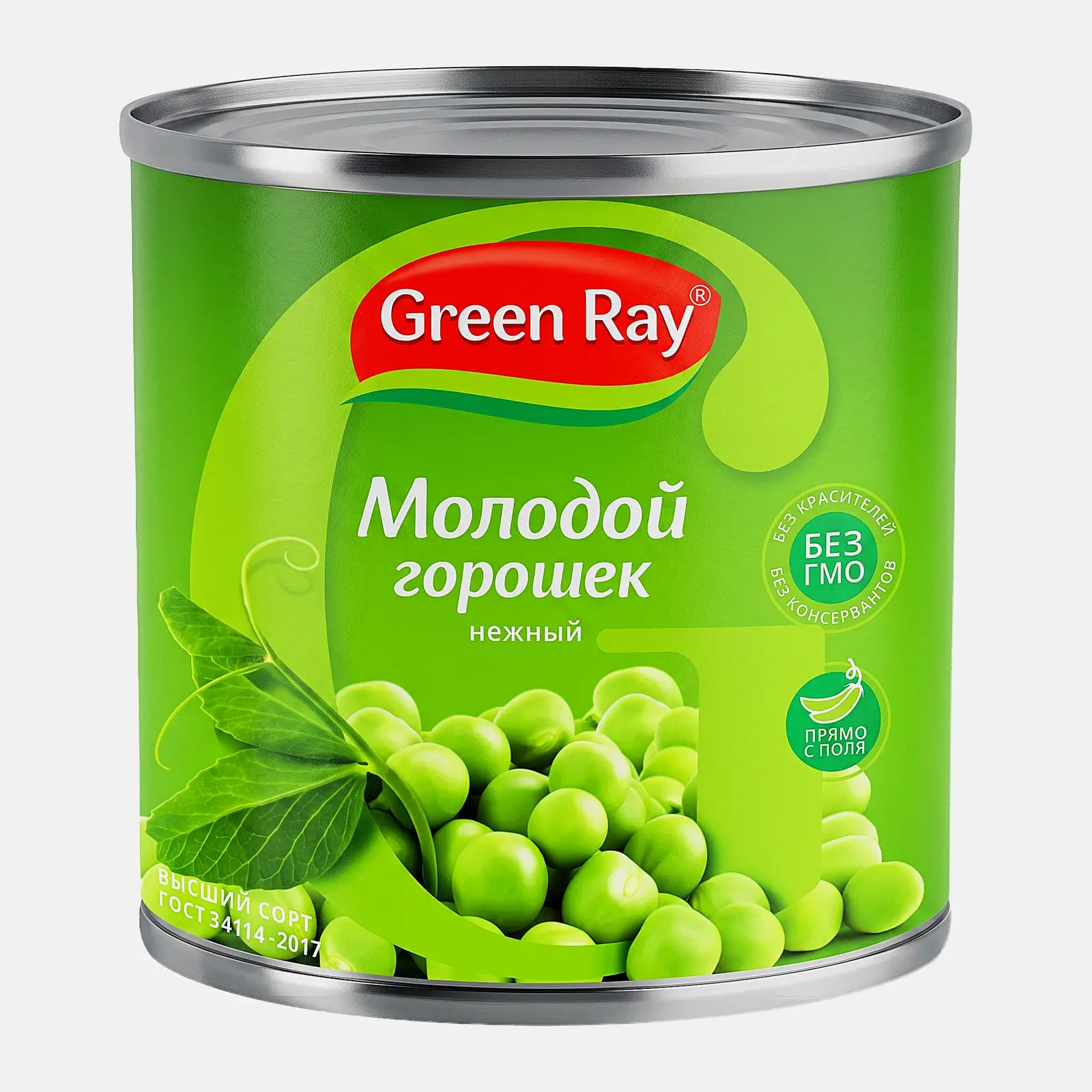 Горошек Green Ray молодой нежный 400г