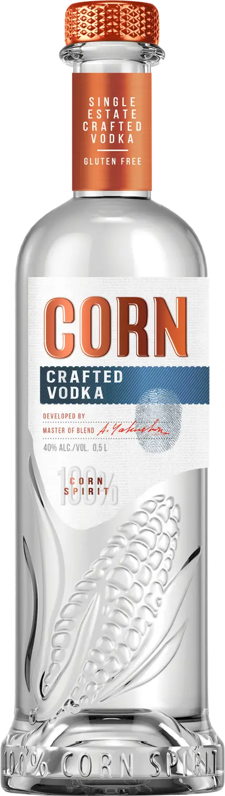 Изображение товара Водка Corn 40% 500мл — качественный российский крепкий алкоголь