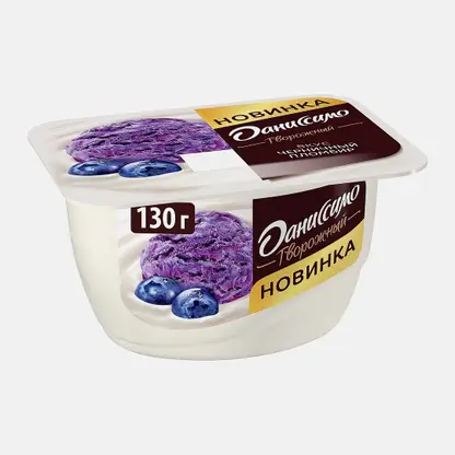 Продукт творожный Даниссимо Черничный пломбир 5.6% 130г