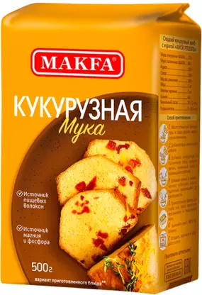 Изображение товара Мука Makfa кукурузная 500г