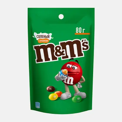 Драже с соленым арахисом и молочным шоколадом M&M's 80г