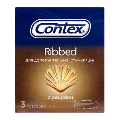 Изображение товара Презервативы Contex Ribbed 3шт