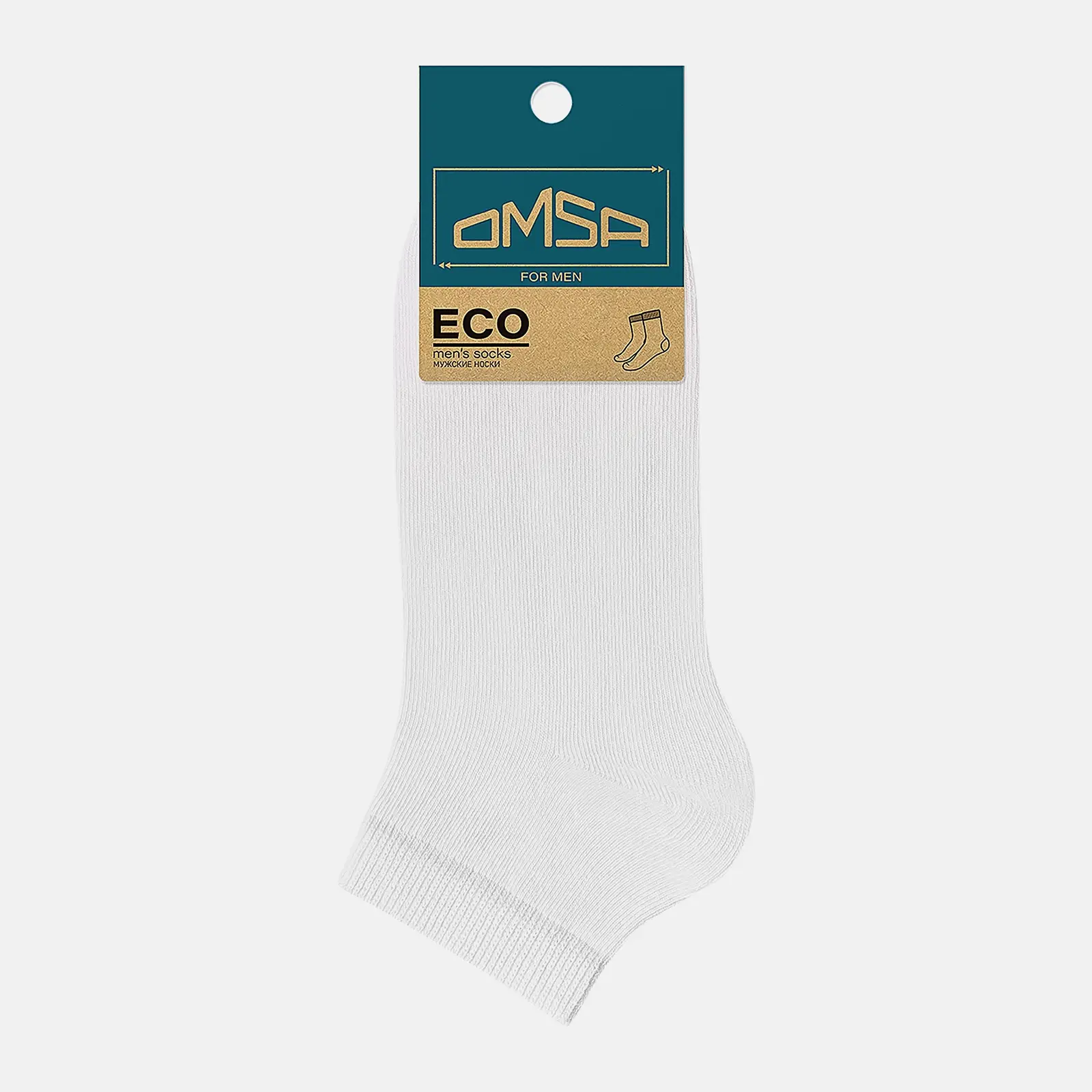 Носки мужские Omsa Eco укороченные белые р.27-29 (41-44) 402
