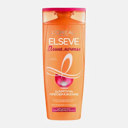 Шампунь L’Oréal Paris Elseve Преображение Длина мечты с кератином для длинных поврежденных волос 400мл