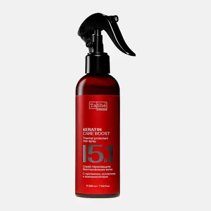 Термозащитный спрей для волос 15в1 Tashe Professional 200мл