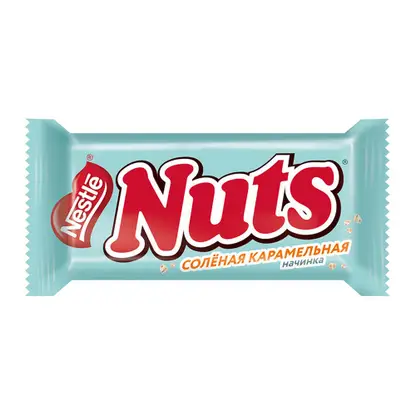 Изображение товара Конфета Nuts Солёная карамель с фундуком и арахисом